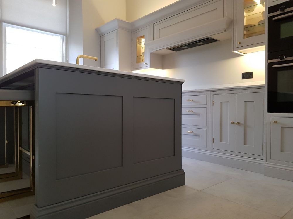 Inframe Kitchen in Cornforth White & Little Greene Dark Lead